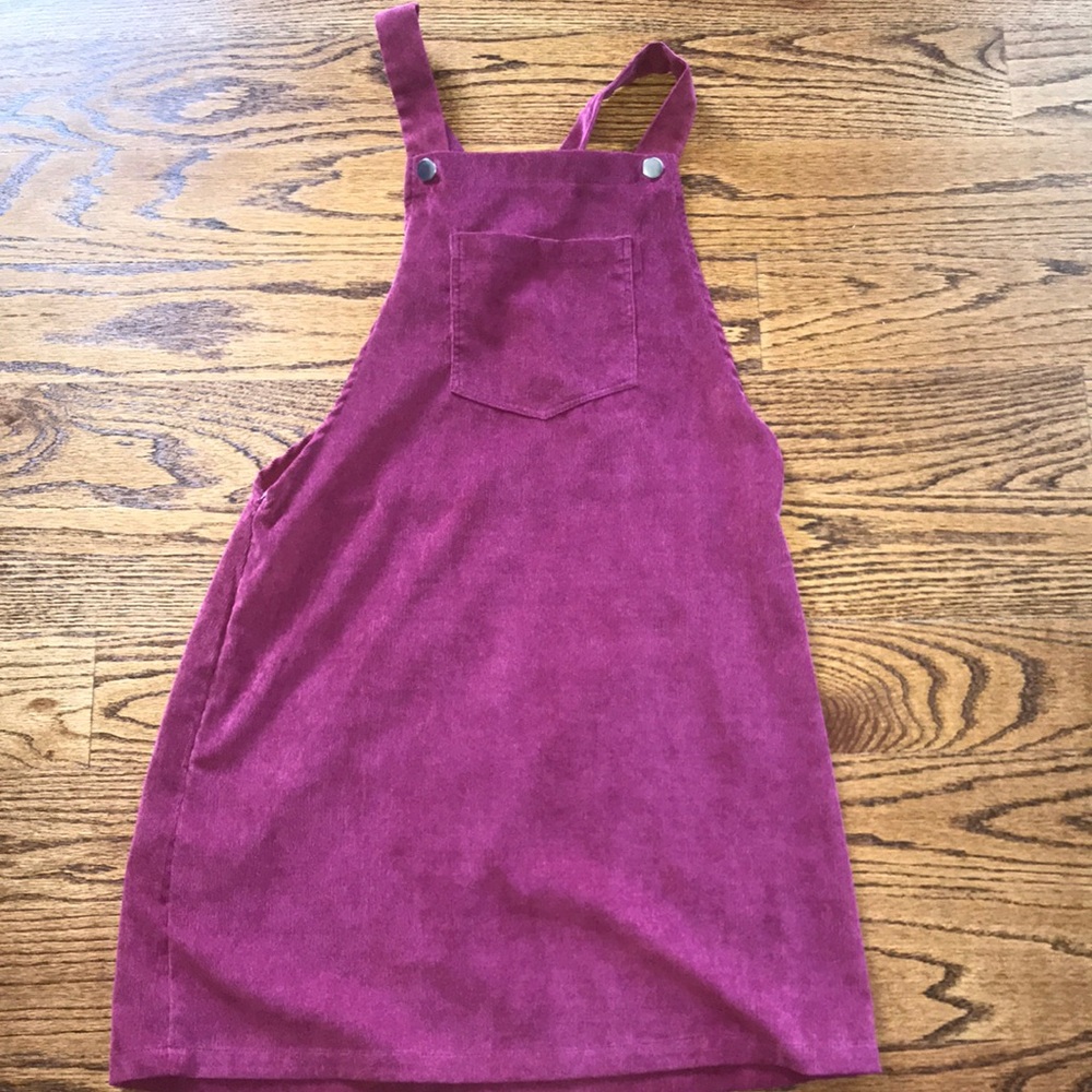 Maroon/Burgundy Corduroy Dress